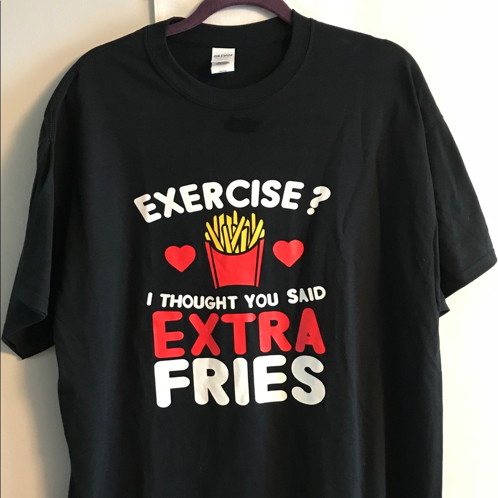 NWOT xl black T-shirt funny/gag tee shirt